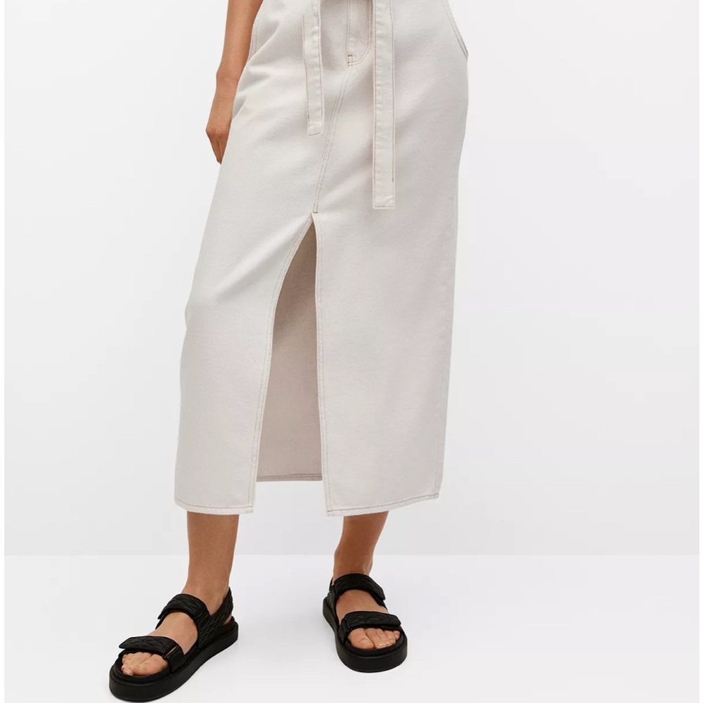 MANGO high waist denim skirt - SMALL - NWT